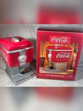 Coca-Cola Red Soda Fountain Cookie Jar